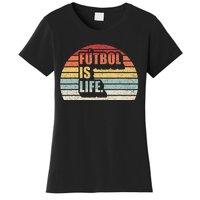 Vintage Retro Futbol Is Life Women's T-Shirt