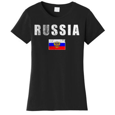 Vintage Russia Flag Women's T-Shirt