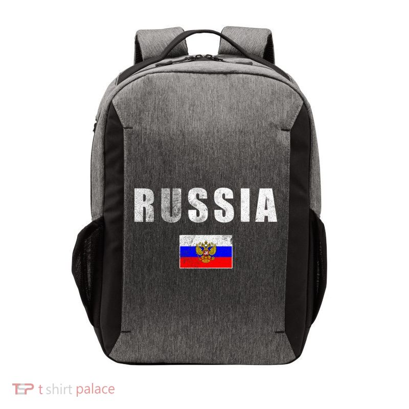 Vintage Russia Flag Vector Backpack