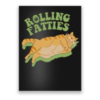 Vintage Rolling Fatties Cat Retro Kitty Kitten Meow Poster