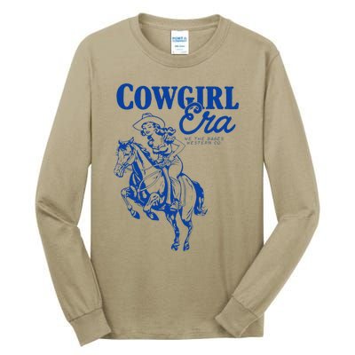 Vintage Retro Funny Cowgirl Era We The Babes Western Co Tall Long Sleeve T-Shirt