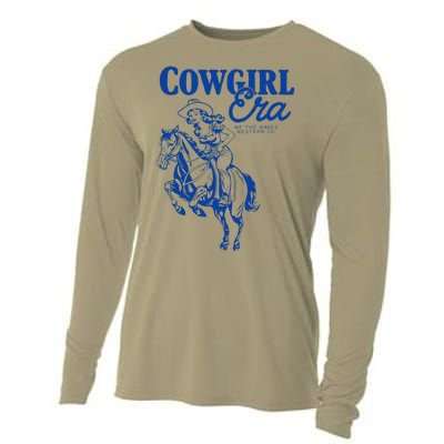 Vintage Retro Funny Cowgirl Era We The Babes Western Co Cooling Performance Long Sleeve Crew