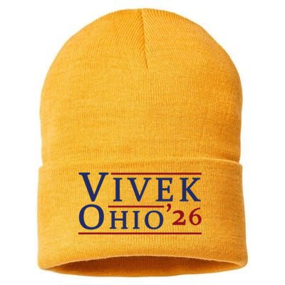 Vivek Ramaswamy For Governor Of Ohio 2026 Vivek 2026 Sustainable Knit Beanie