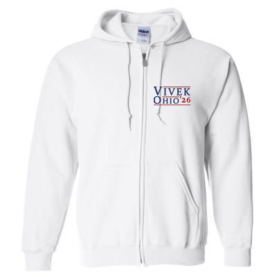 Vivek Ramaswamy For Governor Of Ohio 2026 Vivek 2026 Full Zip Hoodie