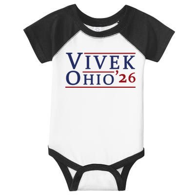 Vivek Ramaswamy For Governor Of Ohio 2026 Vivek 2026 Infant Baby Jersey Bodysuit