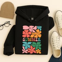 Vintage Retro Floral Summer Hoodie