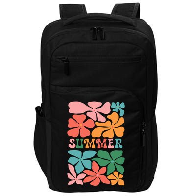 Vintage Retro Floral Summer Impact Tech Backpack