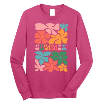 Vintage Retro Floral Summer Long Sleeve Shirt