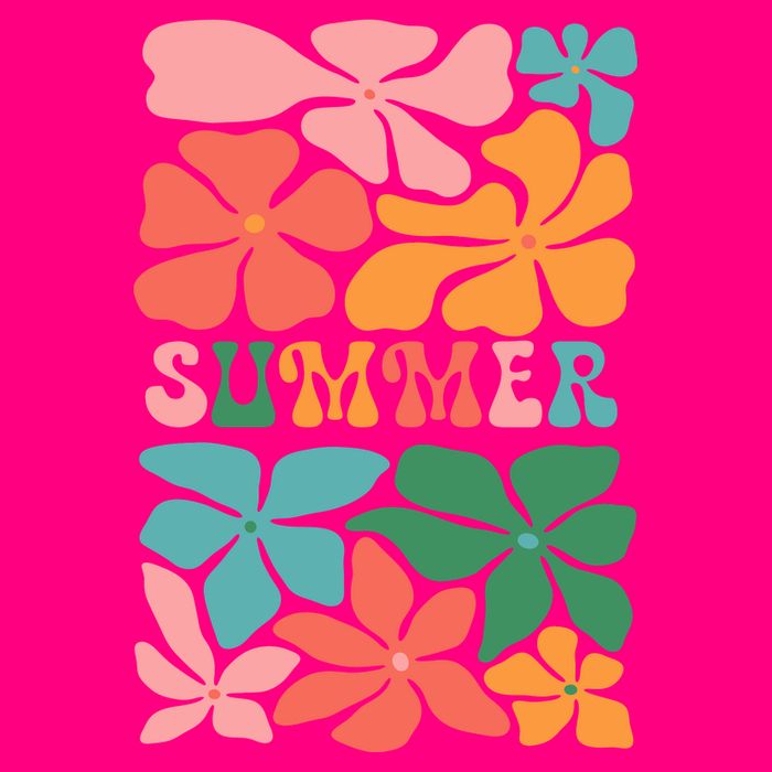 Vintage Retro Floral Summer Toddler T-Shirt