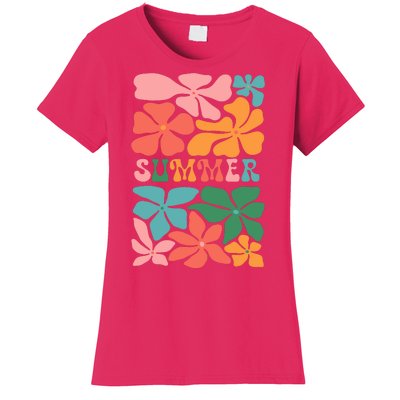 Vintage Retro Floral Summer Women's T-Shirt