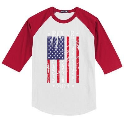 Vote Robert F Kennedy For President Cool Vintage Flag Kids Colorblock Raglan Jersey