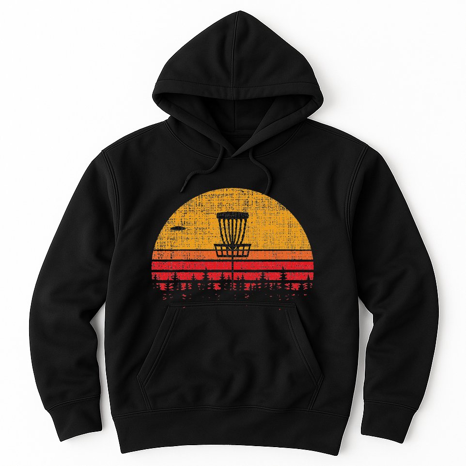 Vintage Retro Frolf Frisbee Disc Golf Hoodie