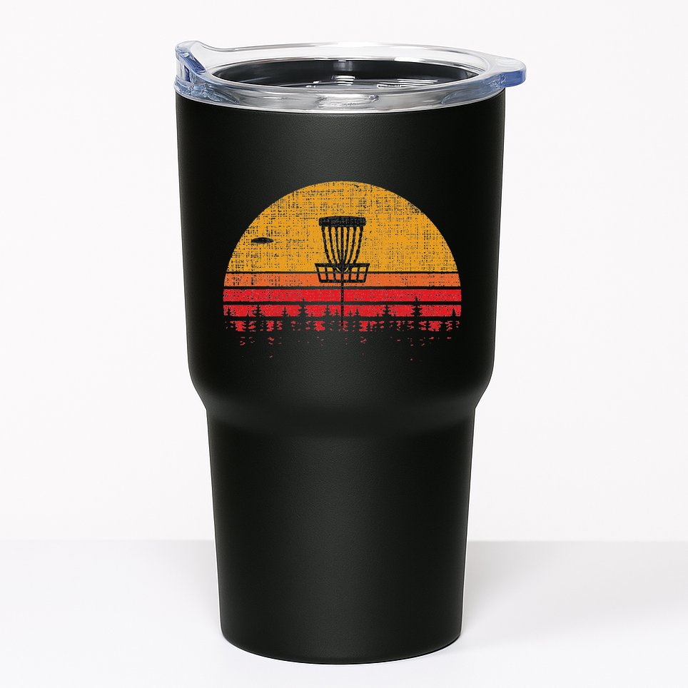 Vintage Retro Frolf Frisbee Disc Golf Tumbler