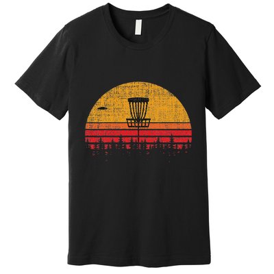 Vintage Retro Frolf Frisbee Disc Golf Premium T-Shirt