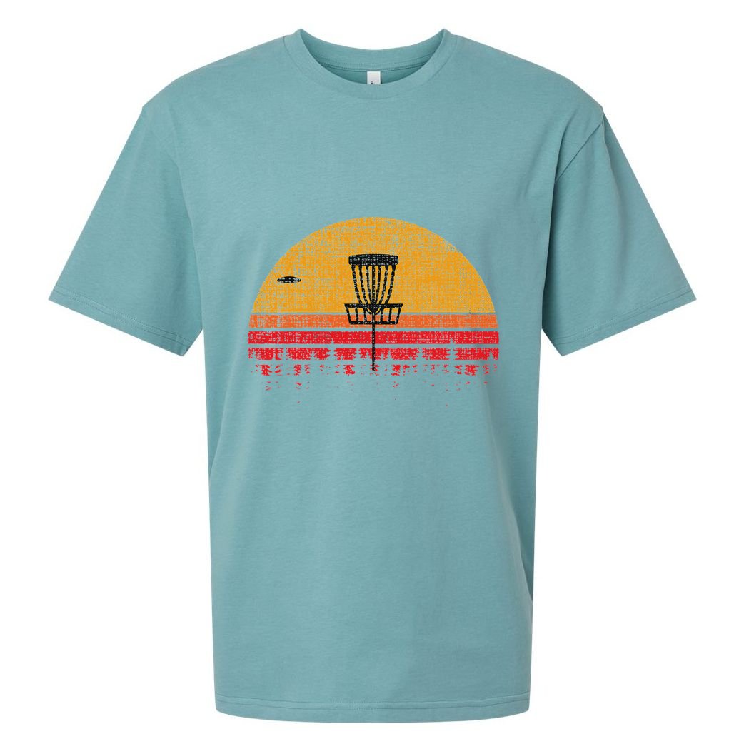Vintage Retro Frolf Frisbee Disc Golf Sueded Cloud Jersey T-Shirt