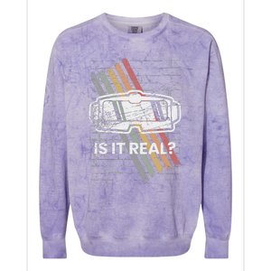 Virtual Reality For A Vr Gamer Colorblast Crewneck Sweatshirt