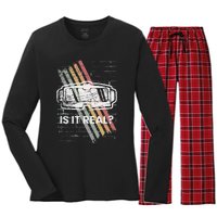 Virtual Reality For A Vr Gamer Women's Long Sleeve Flannel Pajama Set 