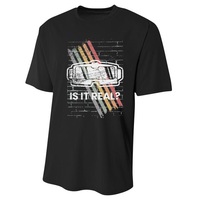 Virtual Reality For A Vr Gamer Performance Sprint T-Shirt