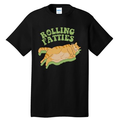 Vintage Rolling Fatties Cat Retro Kitty Kitten Meow Tall T-Shirt