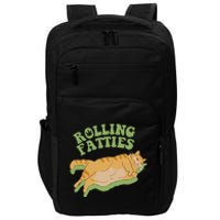 Vintage Rolling Fatties Cat Retro Kitty Kitten Meow Impact Tech Backpack