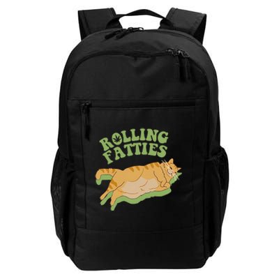 Vintage Rolling Fatties Cat Retro Kitty Kitten Meow Daily Commute Backpack