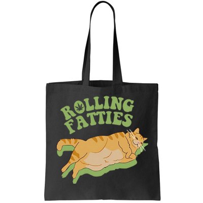 Vintage Rolling Fatties Cat Retro Kitty Kitten Meow Tote Bag