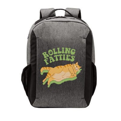 Vintage Rolling Fatties Cat Retro Kitty Kitten Meow Vector Backpack