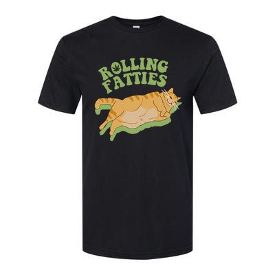 Vintage Rolling Fatties Cat Retro Kitty Kitten Meow Softstyle CVC T-Shirt