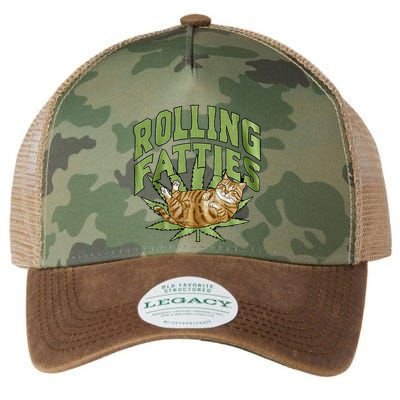 Vintage Rolling Fatties Cat Retro Kitty Kitten Legacy Tie Dye Trucker Hat