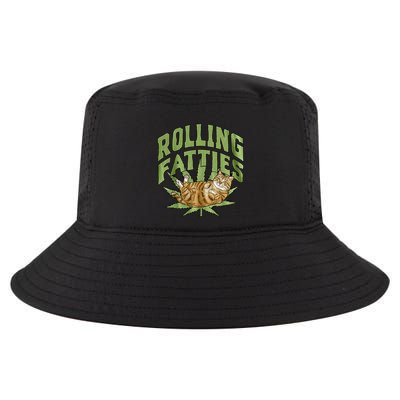 Vintage Rolling Fatties Cat Retro Kitty Kitten Cool Comfort Performance Bucket Hat