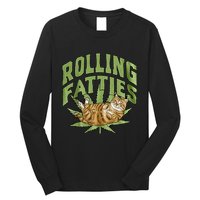 Vintage Rolling Fatties Cat Retro Kitty Kitten Long Sleeve Shirt