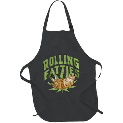 Vintage Rolling Fatties Cat Retro Kitty Kitten Apron