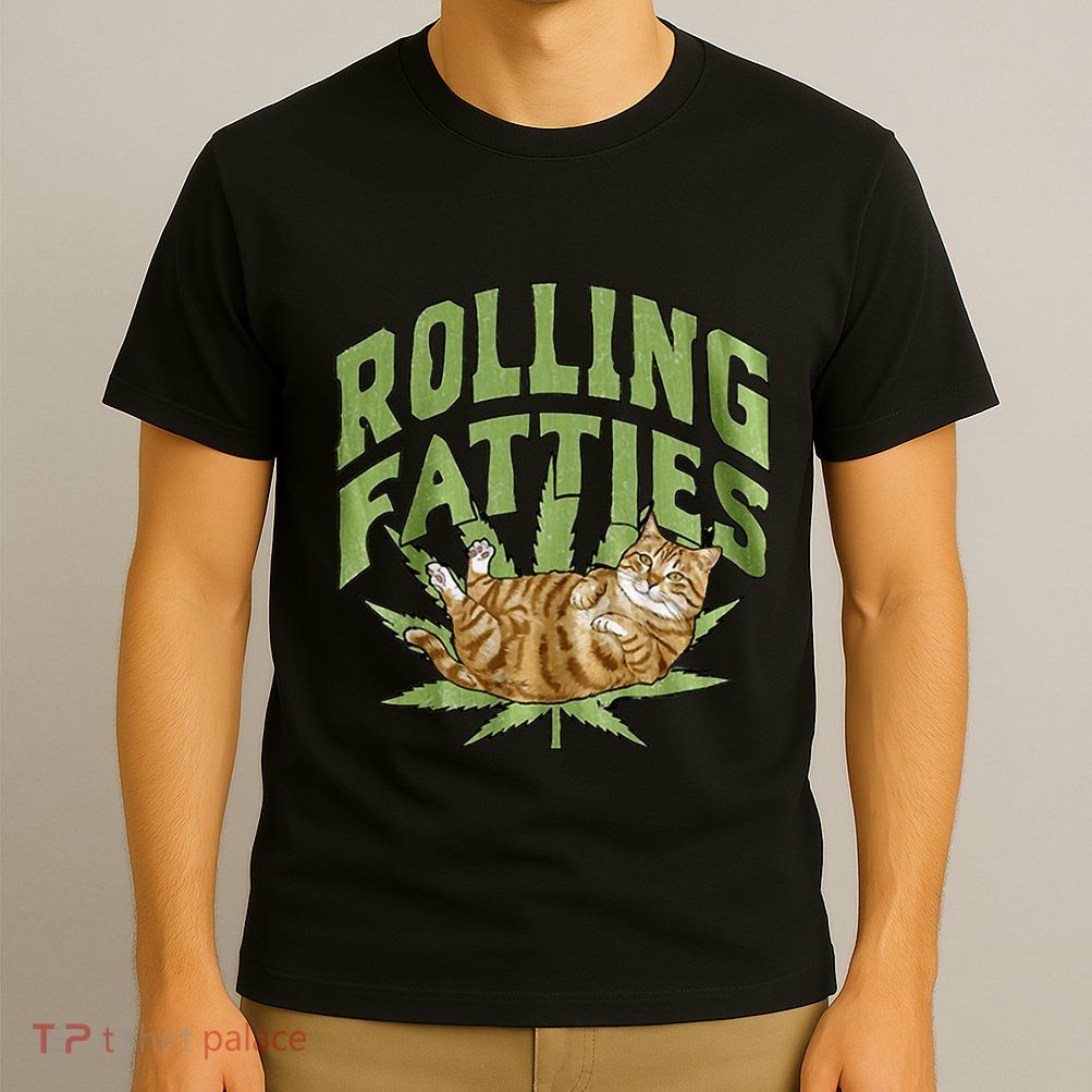 Vintage Rolling Fatties Cat Retro Kitty Kitten T-Shirt