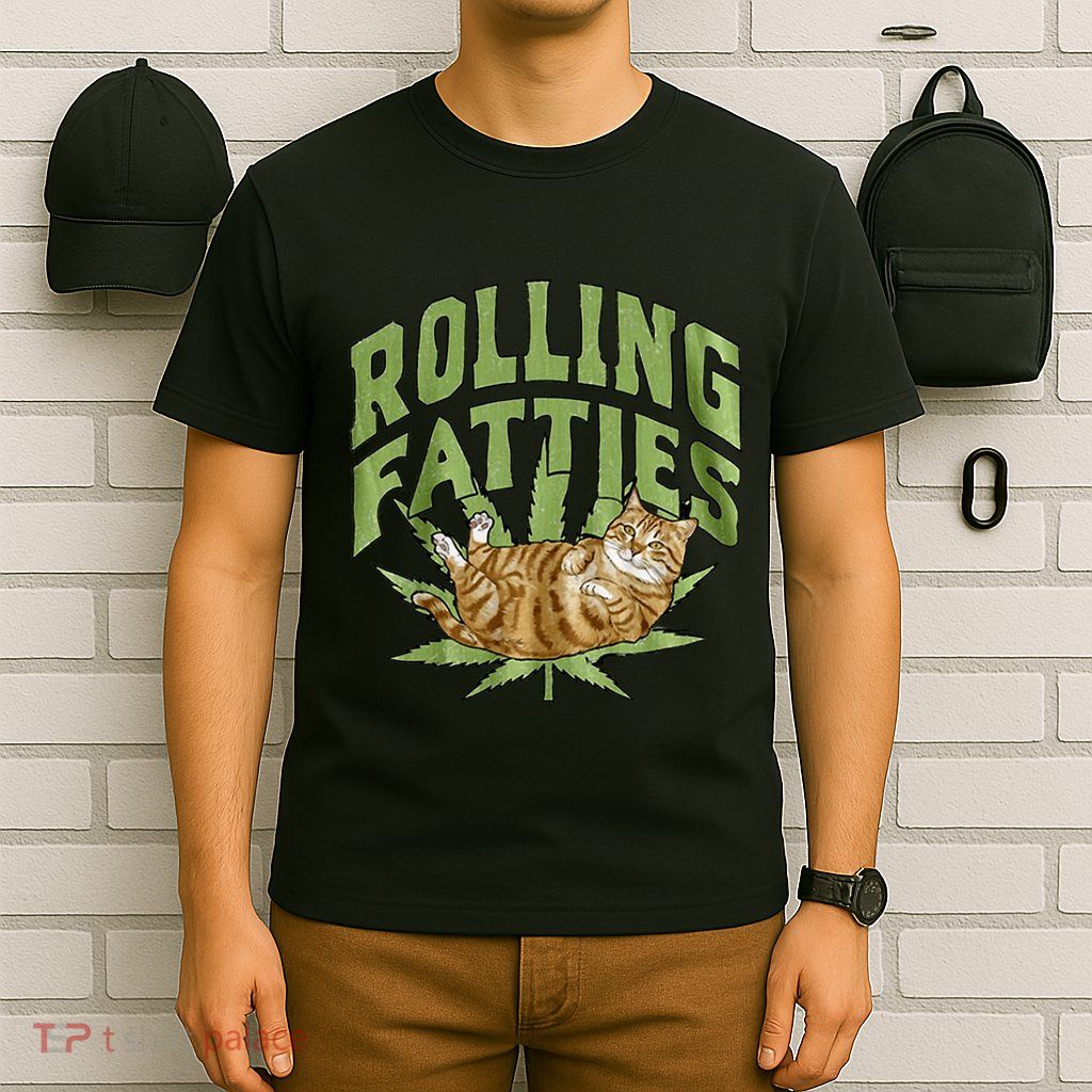 Vintage Rolling Fatties Cat Retro Kitty Kitten T-Shirt