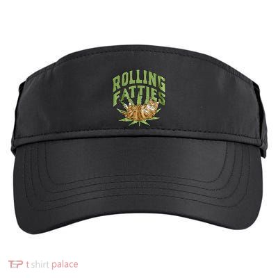Vintage Rolling Fatties Cat Retro Kitty Kitten Adult Drive Performance Visor