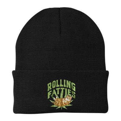 Vintage Rolling Fatties Cat Retro Kitty Kitten Beanie