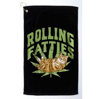 Vintage Rolling Fatties Cat Retro Kitty Kitten Golf Towel