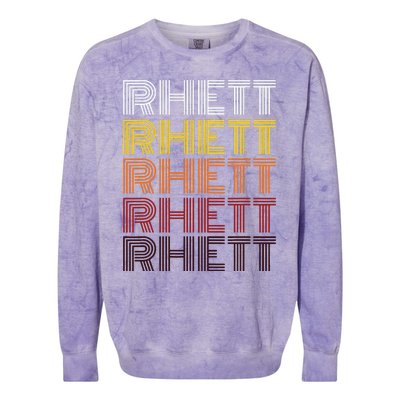 Vintage Rhett First Name Rhett Colorblast Crewneck Sweatshirt