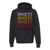 Vintage Rhett First Name Rhett Premium Hoodie