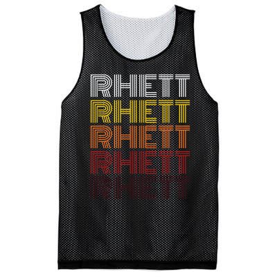 Vintage Rhett First Name Rhett Mesh Reversible Basketball Jersey Tank