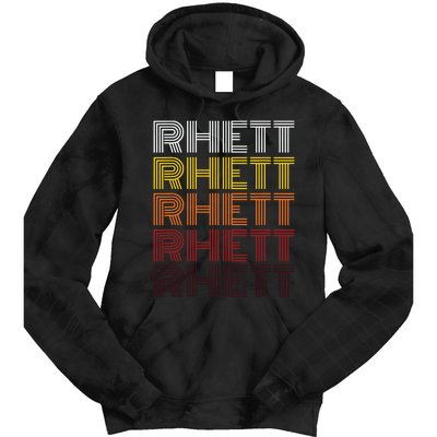 Vintage Rhett First Name Rhett Tie Dye Hoodie