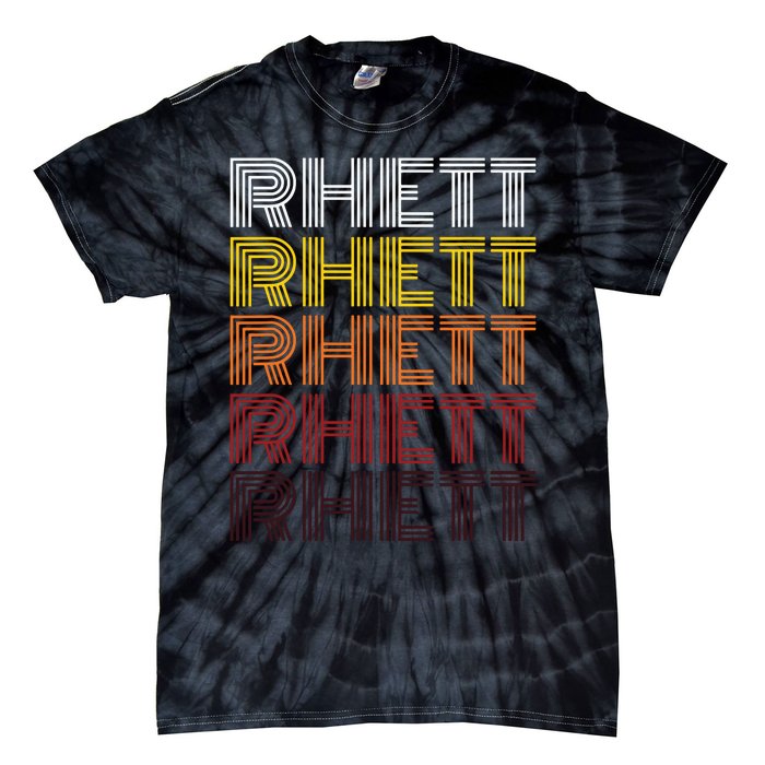 Vintage Rhett First Name Rhett Tie-Dye T-Shirt