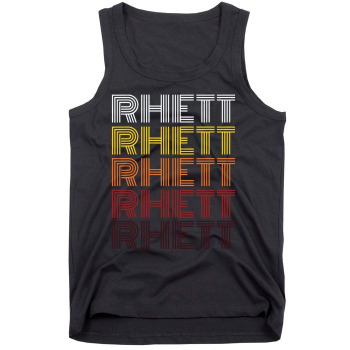 Vintage Rhett First Name Rhett Tank Top