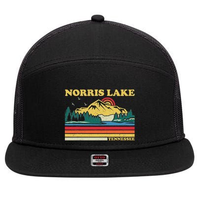 Vintage Retro Family Vacation Tennessee Norris Lake 7 Panel Mesh Trucker Snapback Hat