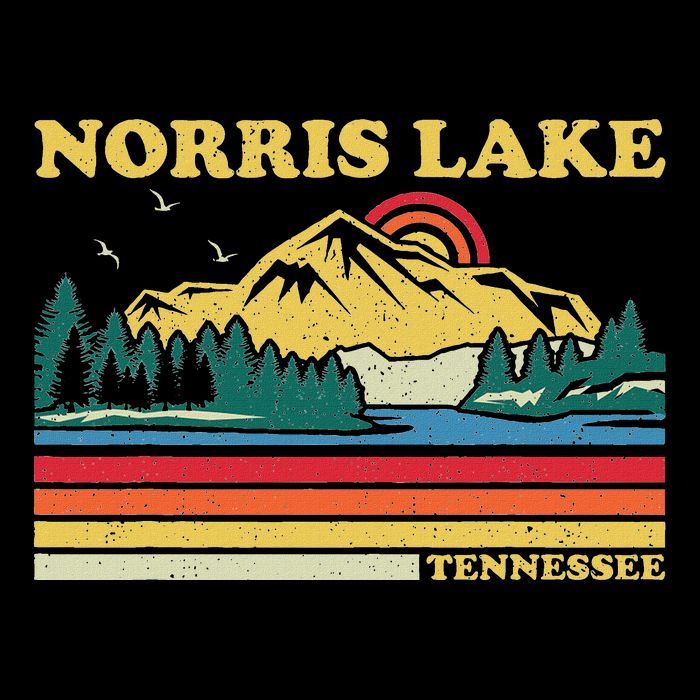Vintage Retro Family Vacation Tennessee Norris Lake Bucket Hat