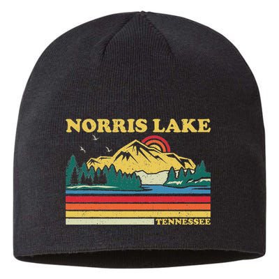 Vintage Retro Family Vacation Tennessee Norris Lake Sustainable Beanie