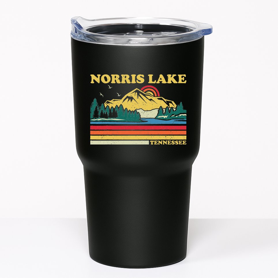 Vintage Retro Family Vacation Tennessee Norris Lake Tumbler