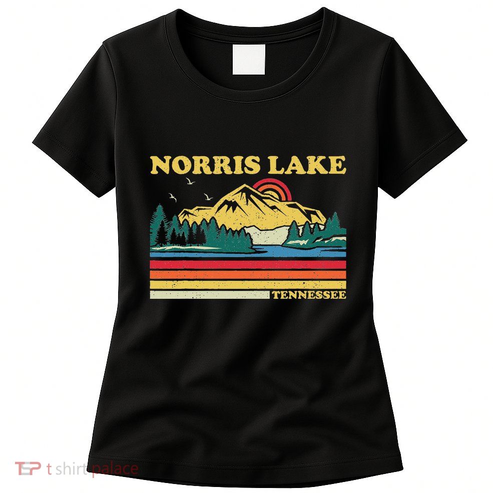 Vintage Retro Family Vacation Tennessee Norris Lake Womens T-Shirt