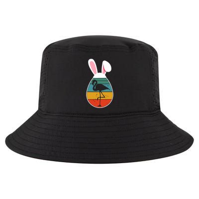 Vintage Retro Flamingo In Easter Egg Bunny Flamingo Lover Gift Cool Comfort Performance Bucket Hat