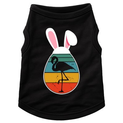Vintage Retro Flamingo In Easter Egg Bunny Flamingo Lover Gift Doggie Tank